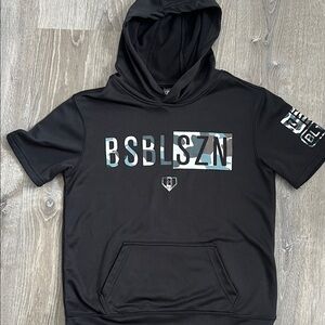 Baseball Lifestyle Kids cage Hoodie black and Camo